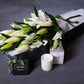 Lilies & Scented Candle