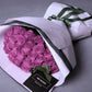 purple roses bouquet
