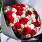 Mr Roses Tri-Coloured Big Rose Bouquet