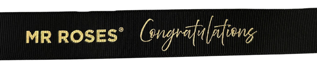 Congratulations Custom Gold Ribbon