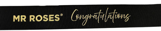 Congratulations Custom Gold Ribbon