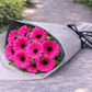 hot pink gerbera bouquet