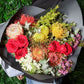 Australian native flower bouquet with red roses