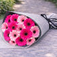 pink shades gerbera bouquet