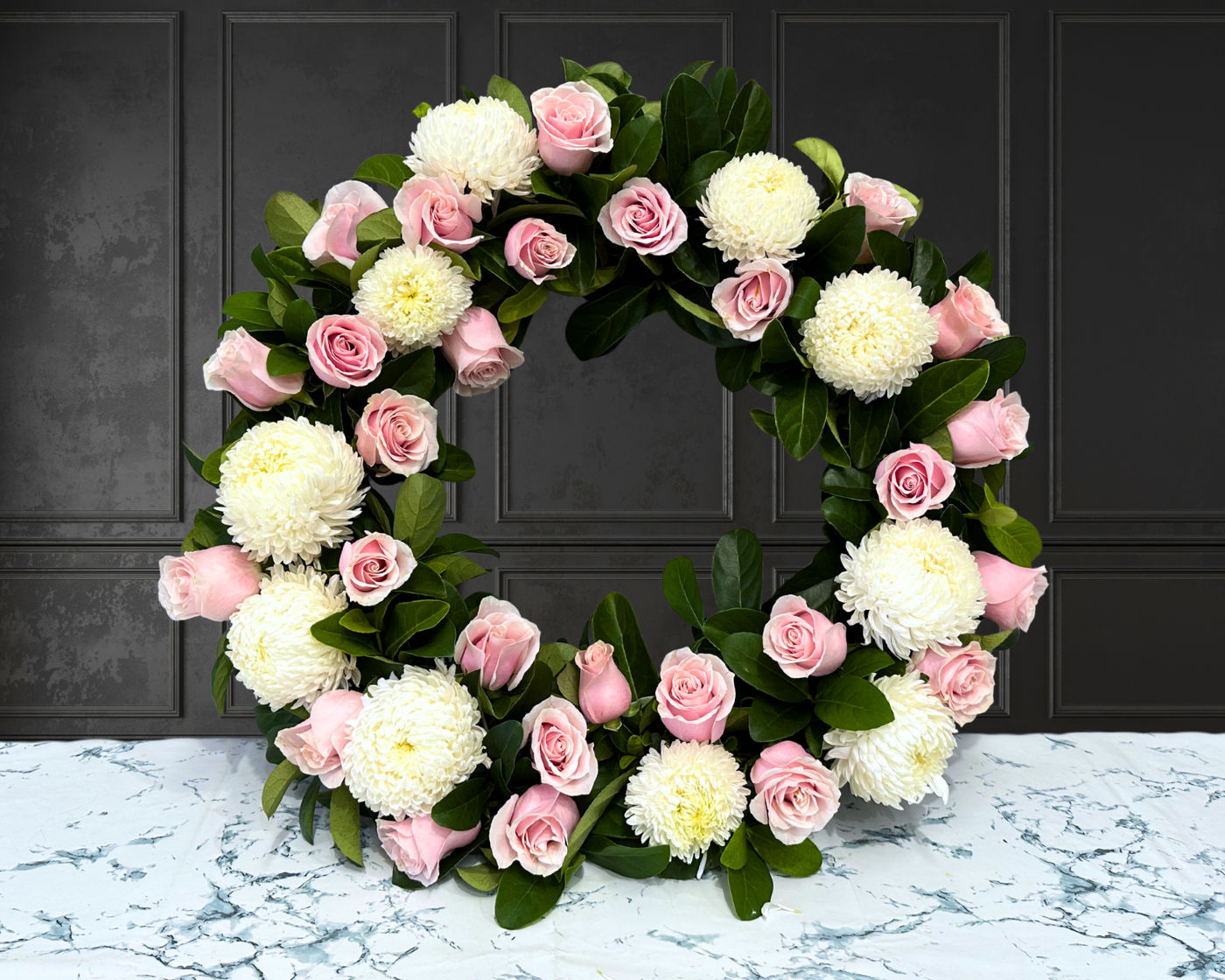 Light Pink & White Wreath
