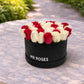 Red & White Rose Hat Box