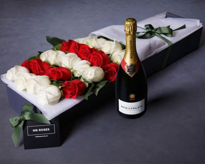 TAB Exclusive - Long Stemmed Roses & Bollinger