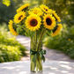 sunflowers in a vase