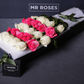 Long Stemmed Pink & White Cream Roses