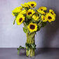 sunflowers in a vase