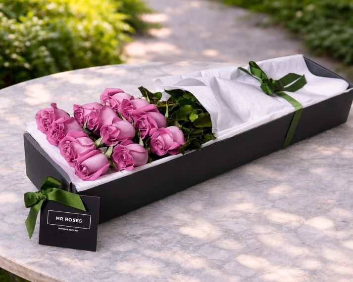Long Stemmed Purple Roses