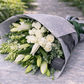 white and green elegant flower bouquet