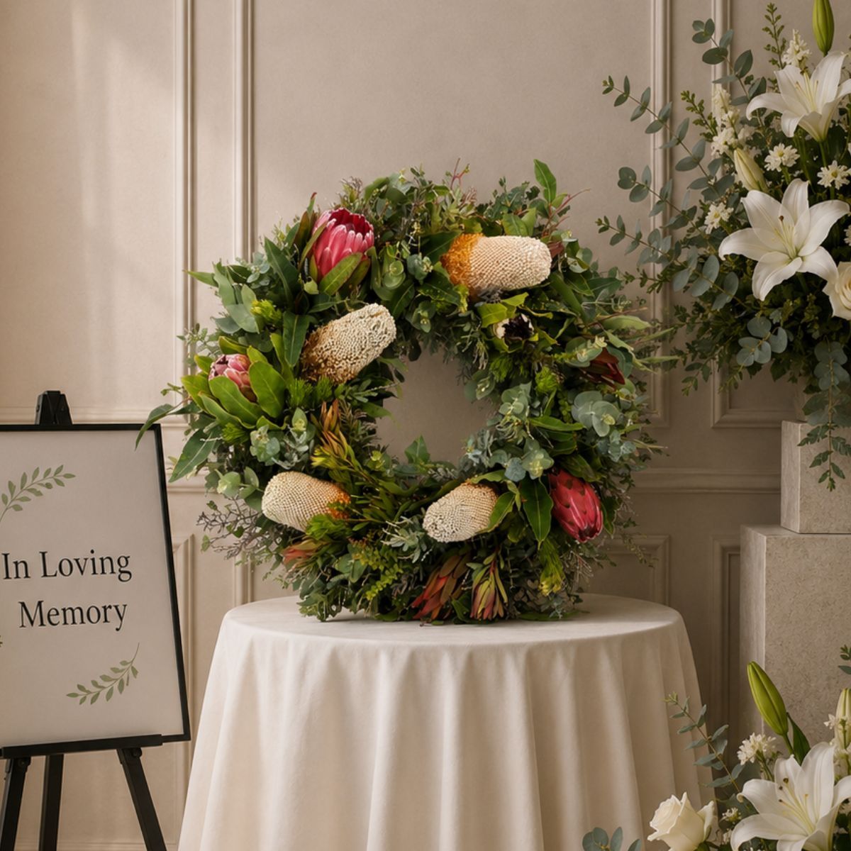 Wildflowers Funeral Wreath