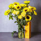 Sunflowers, Yellow Roses & Champagne