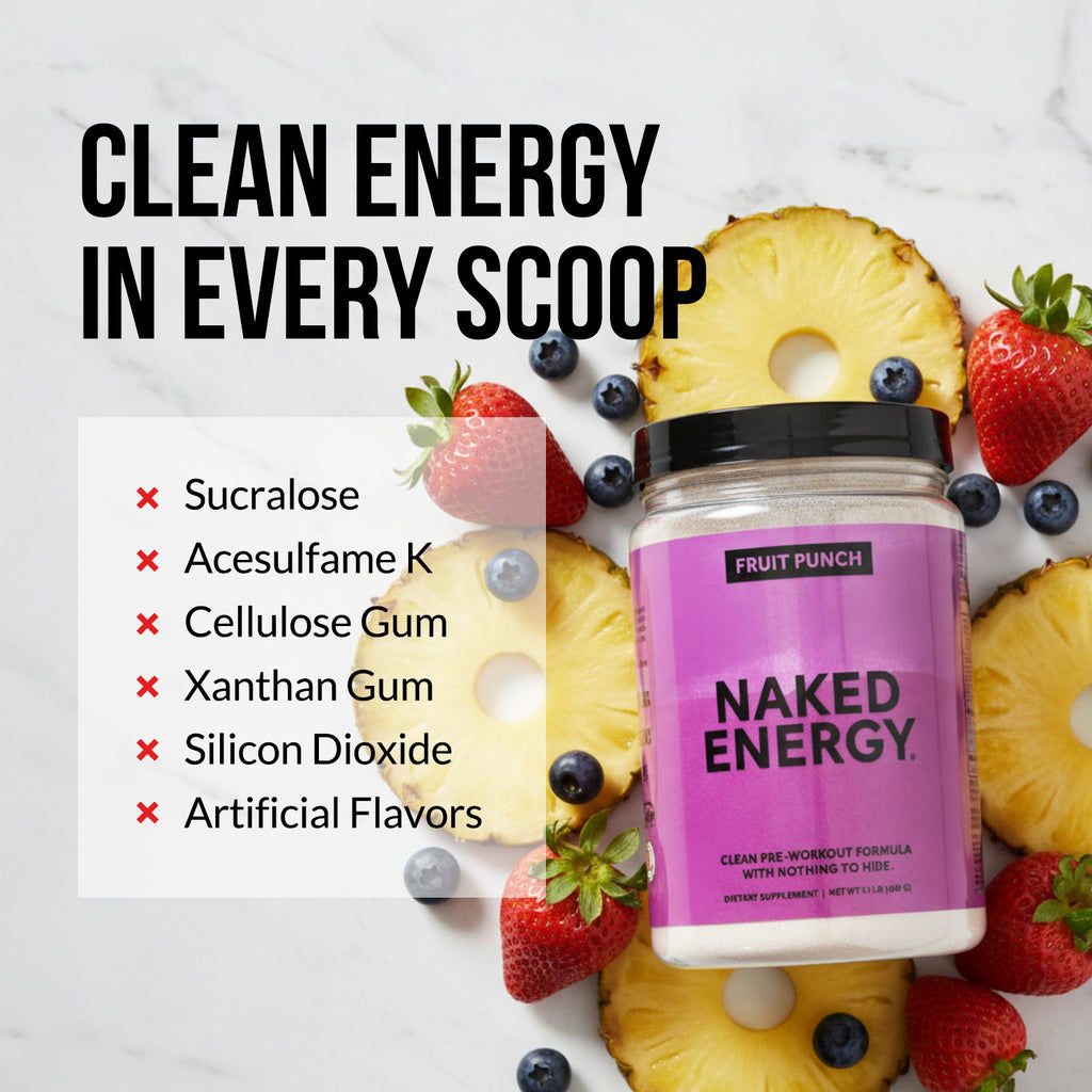 Fruit Punch Pre Workout Supplement | Naked Energy - 30 Servings