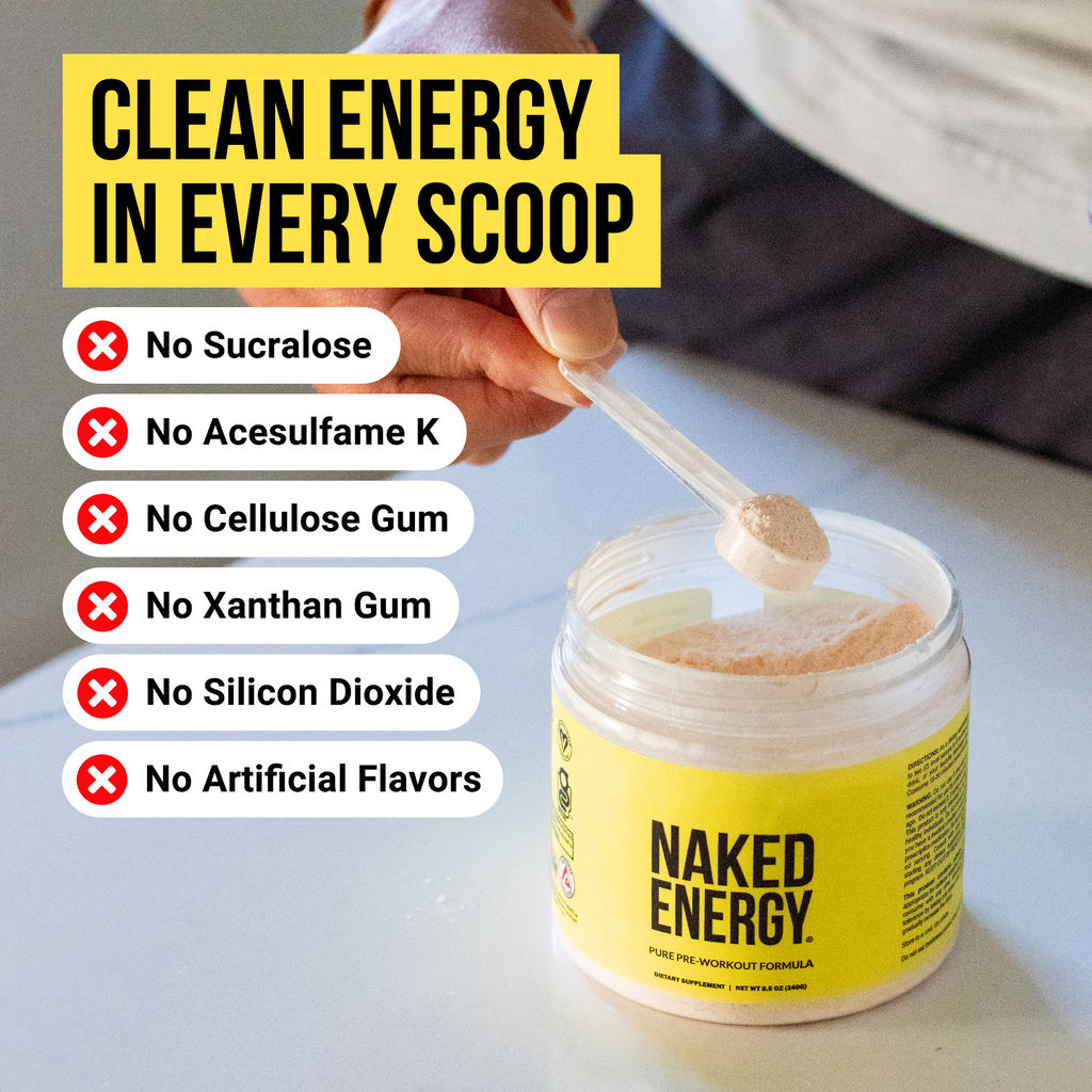 Natural Pre Workout Supplement | Naked Energy - 50 Servings