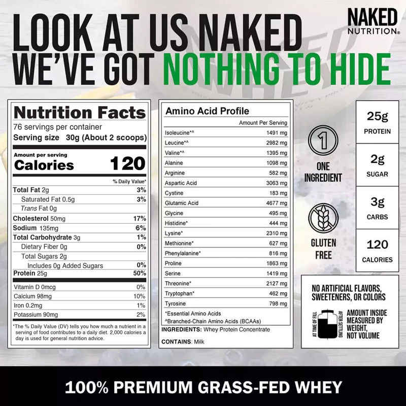 grass fed whey protein shake unflavored
