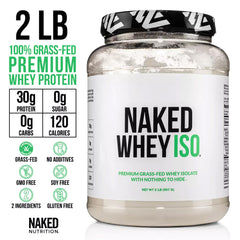 Grass-Fed Whey Isolate Protein Powder 2lb - Naked Whey Isolate – Naked