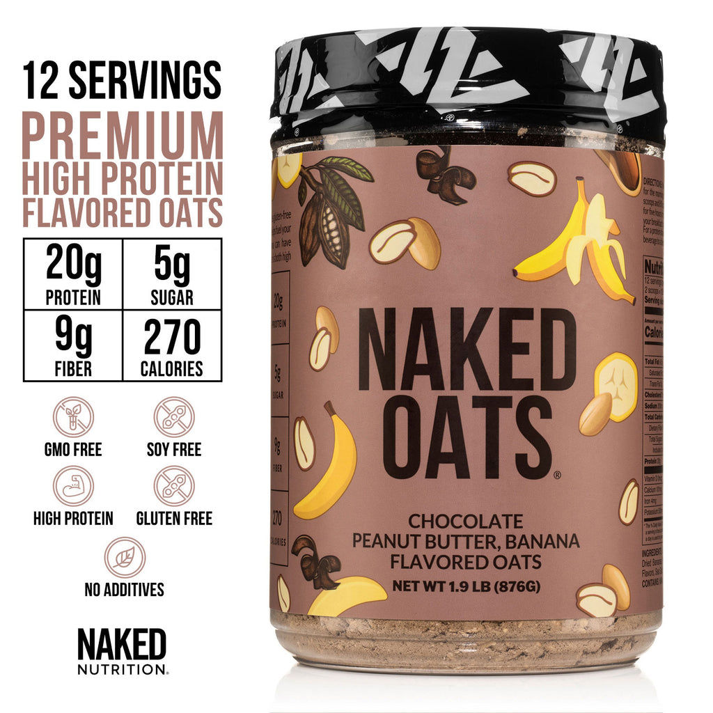 gluten free protein oats - chocolate pb banana