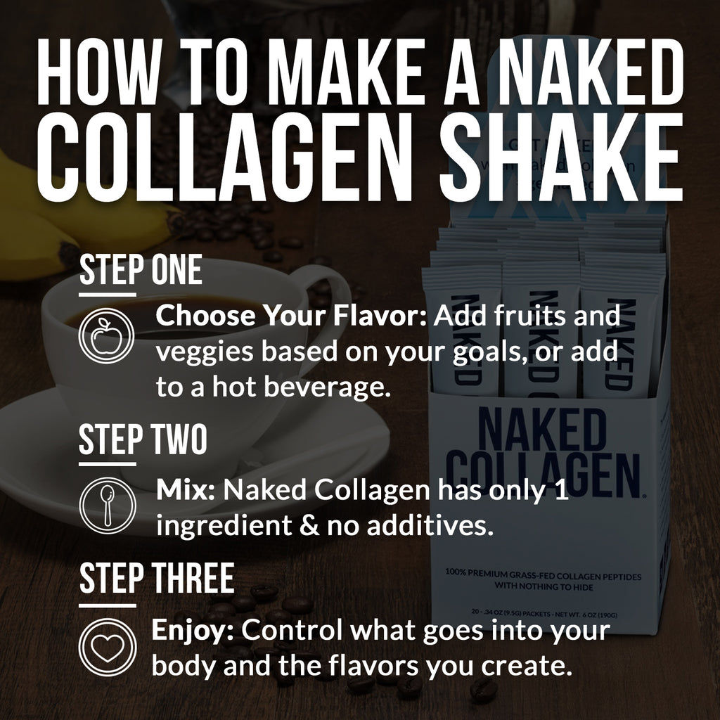 Naked Collagen Peptides Protein Powder | Naked Collagen - 30 Sachets