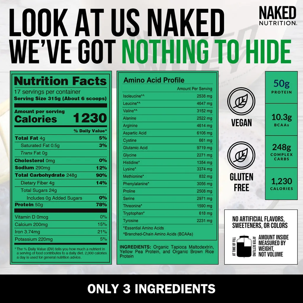 gluten free vegan weight gainer