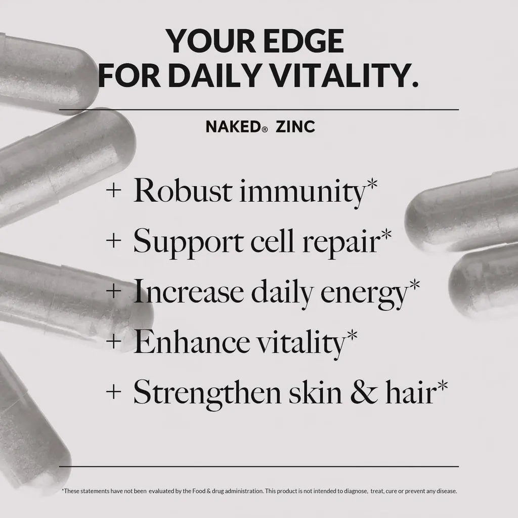 Daily Zinc Supplement | Naked Zinc Carnosine - 60 Capsules