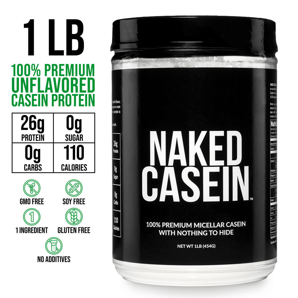 Proteína en polvo de caseína micelar | Naked Casein - 1 lb