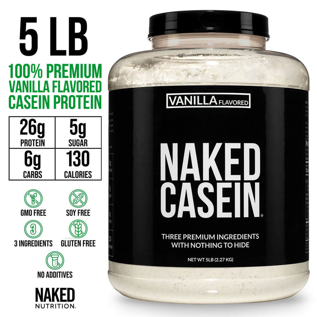 Proteína en polvo de caseína de vainilla | Naked Vanilla Casein 5LB