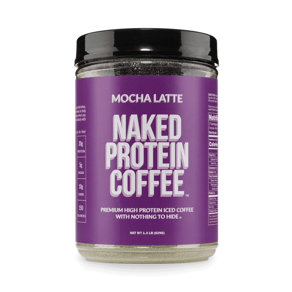 Café helado con proteína y moca latte | Café proteico Naked - 17 porciones 