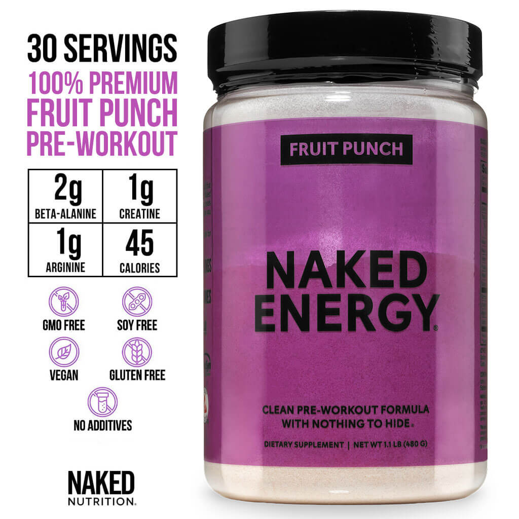 Suplemento preentrenamiento Fruit Punch | Naked Energy - 30 porciones