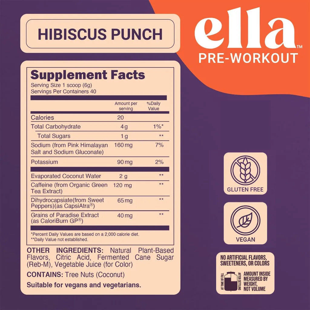 Hibiscus Punch Pre Workout | Ella