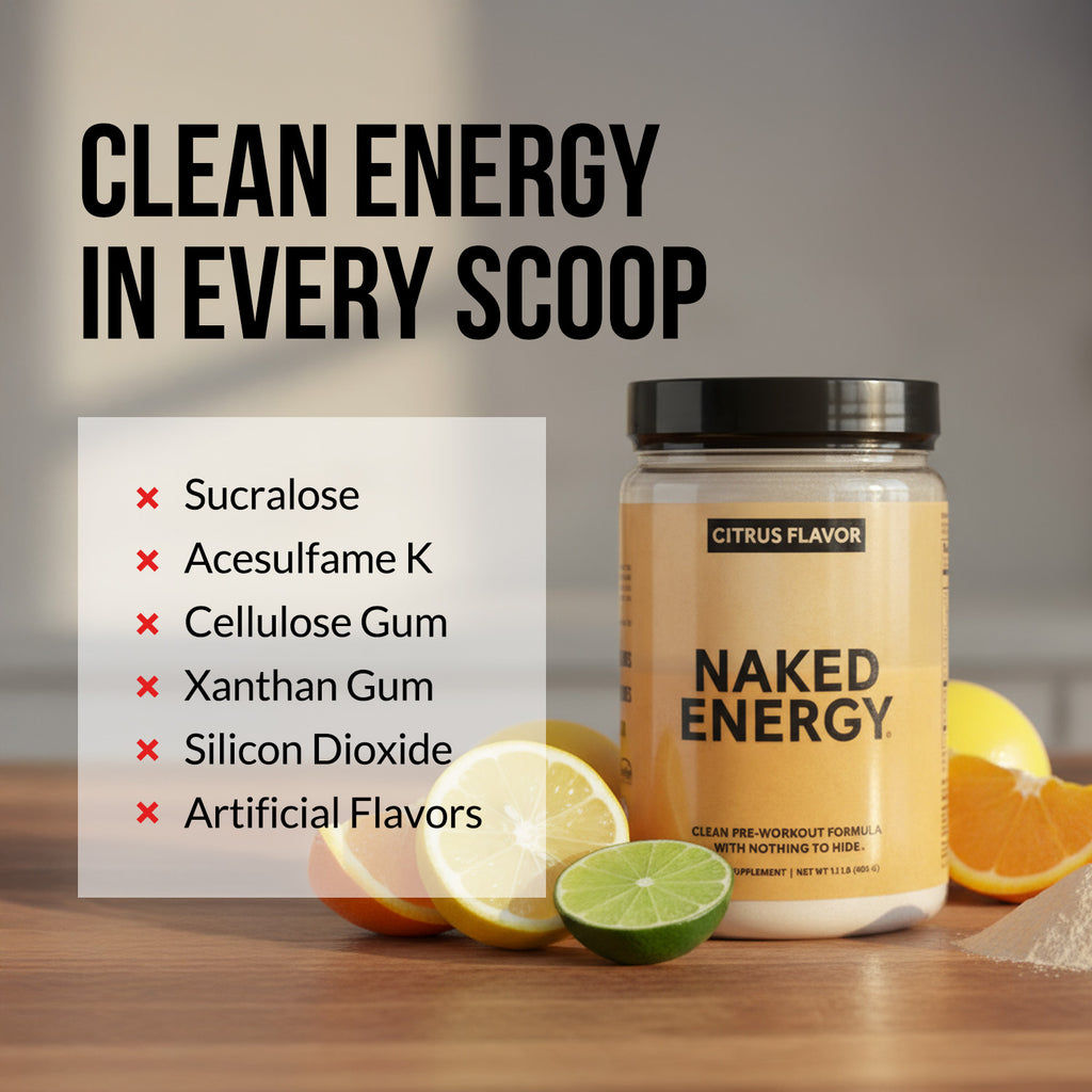 Suplemento preentrenamiento con cítricos | Naked Energy - 30 porciones