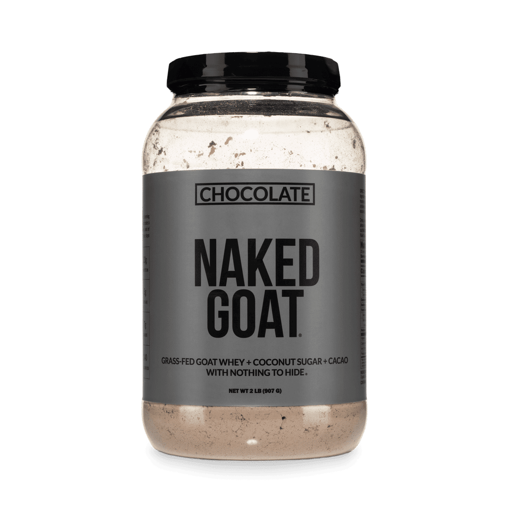Proteína de suero de leche de cabra en polvo con sabor a chocolate | Naked Goat - 2 libras
