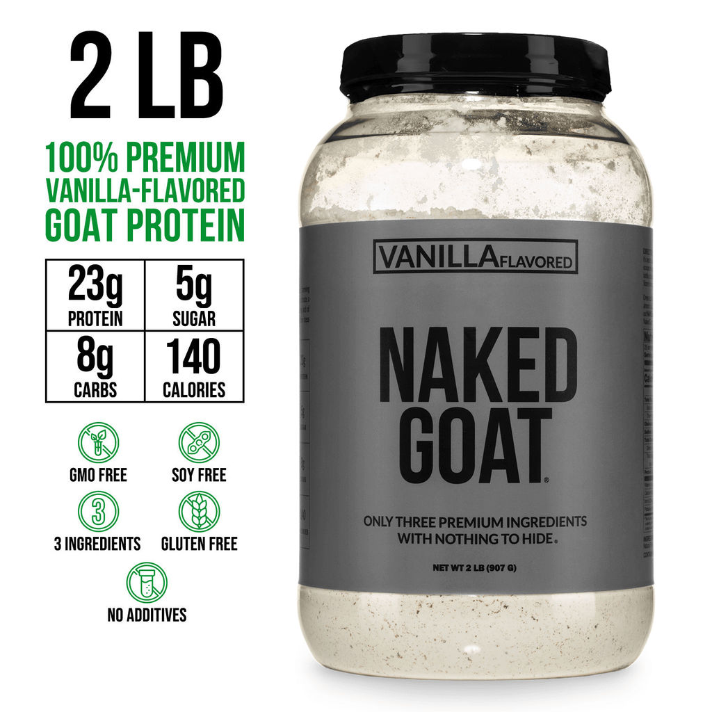 Proteína de suero de leche de cabra con sabor a vainilla | Naked Goat - 2 libras