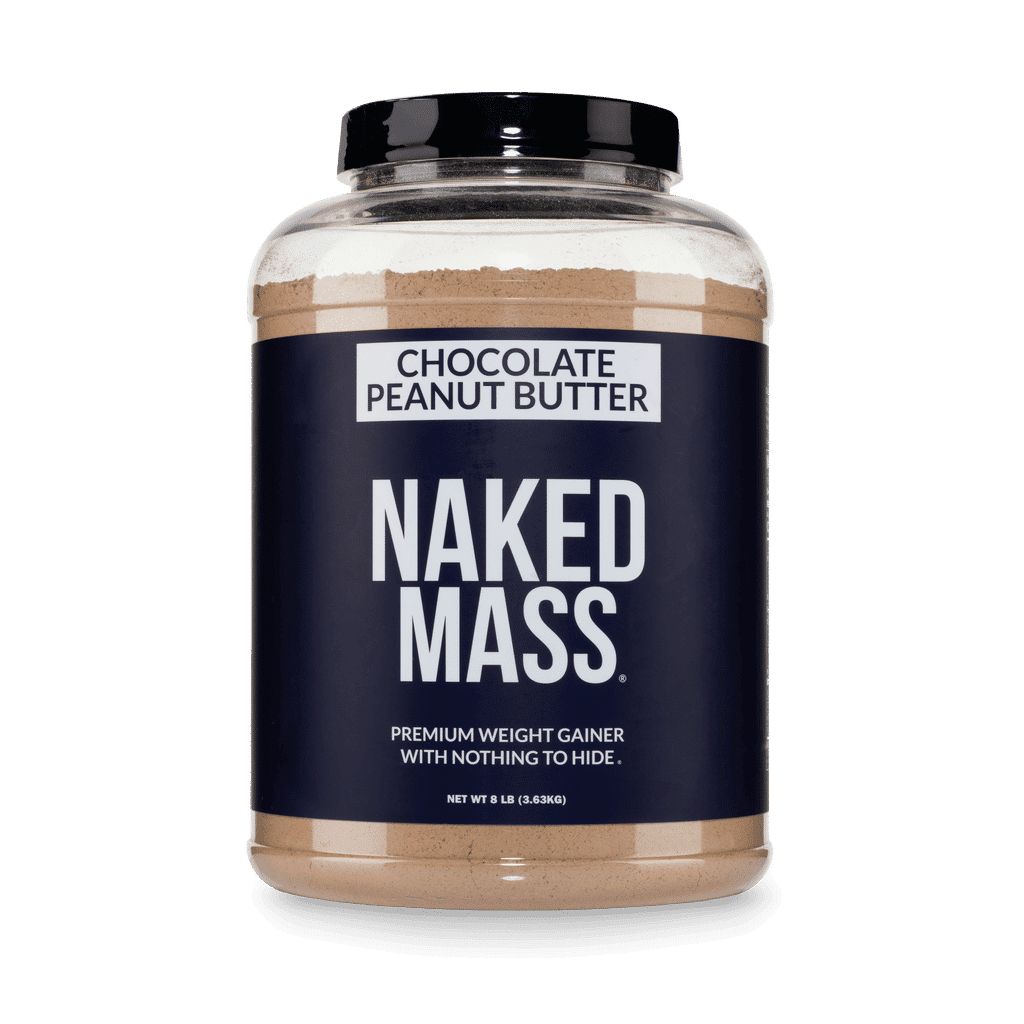 Chocolate Peanut Butter Mass Gainer Protein Supplement | Naked Mass - 8LB