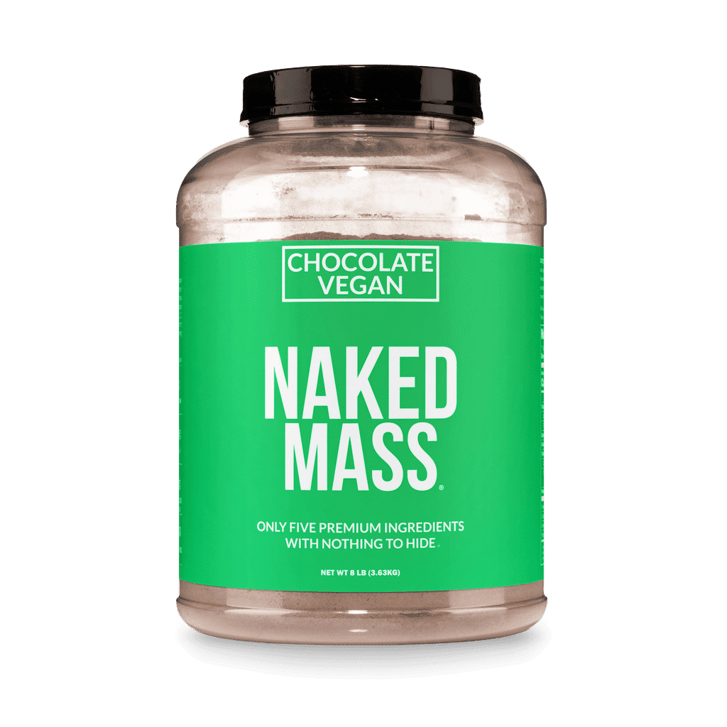 Chocolate Vegan Mass Gainer Supplement | Naked Vegan Mass - 8LB