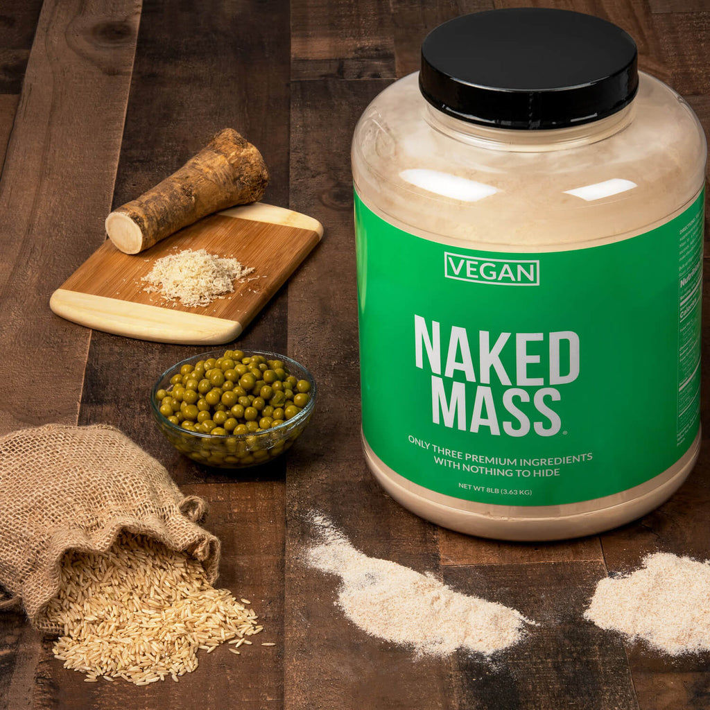 Chocolate Vegan Mass Gainer Supplement | Naked Vegan Mass - 8LB