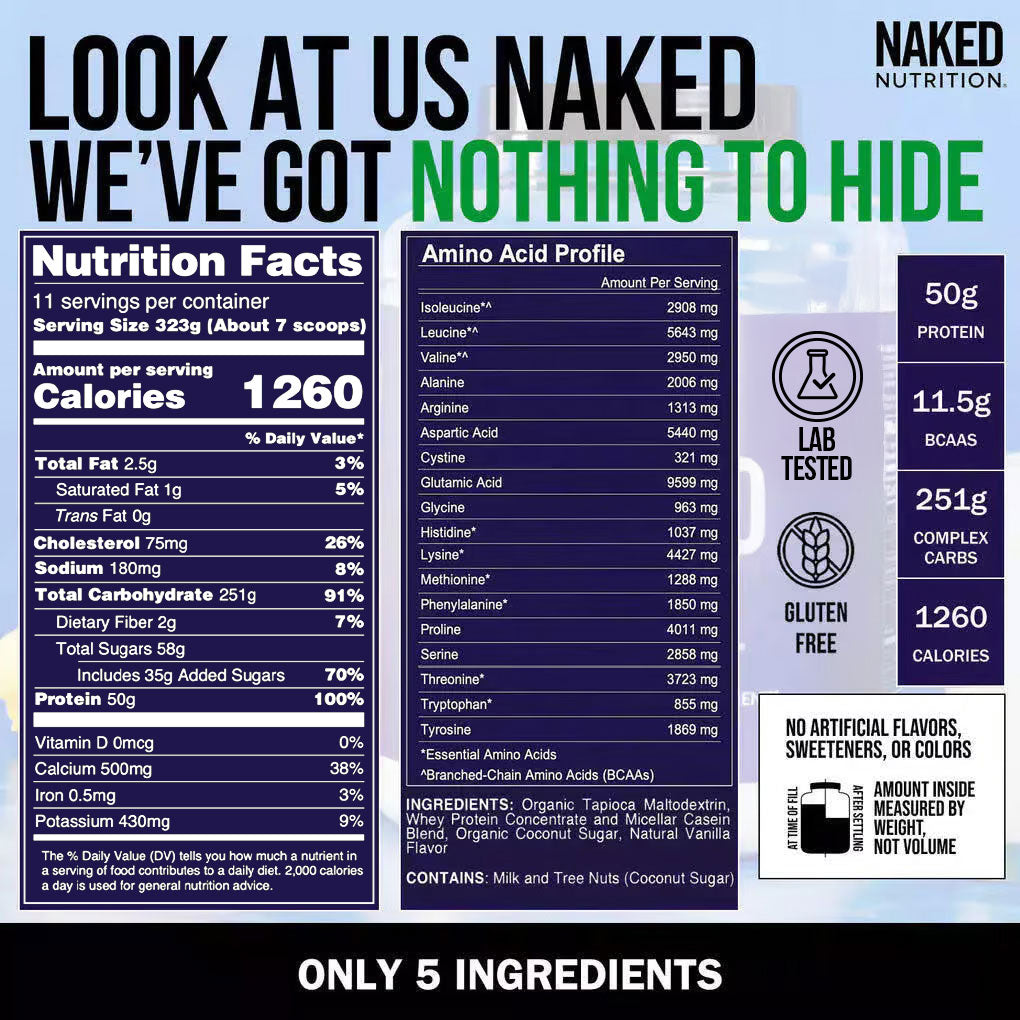 vanilla weight gainer shake