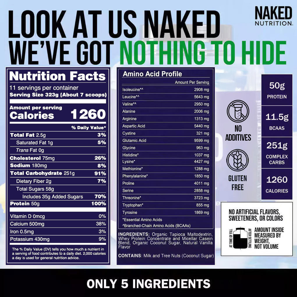 vanilla weight gainer shake