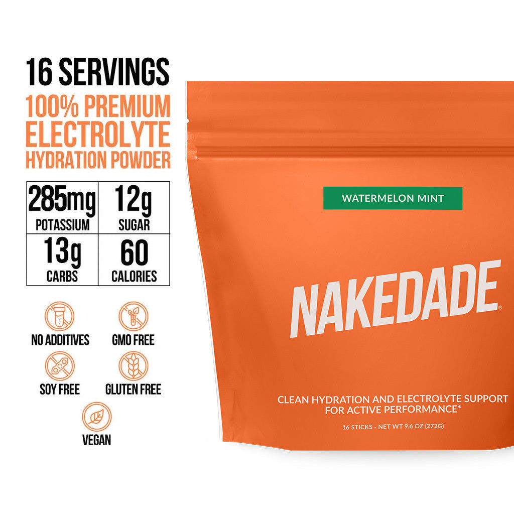 Electrolytes Powder Packets - Watermelon Mint | Nakedade