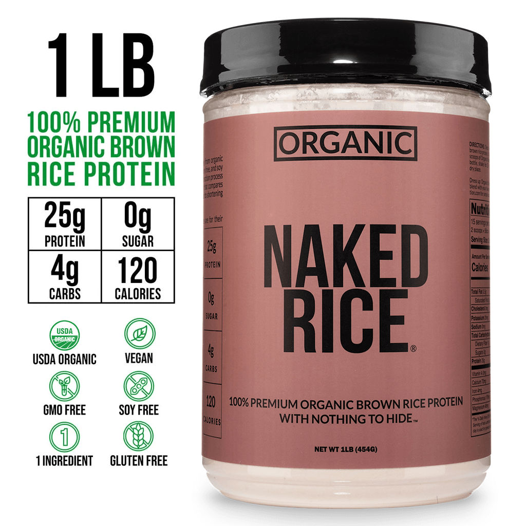 Organic Brown Rice Protein Powder 1lb | Naked Rice - 1lb