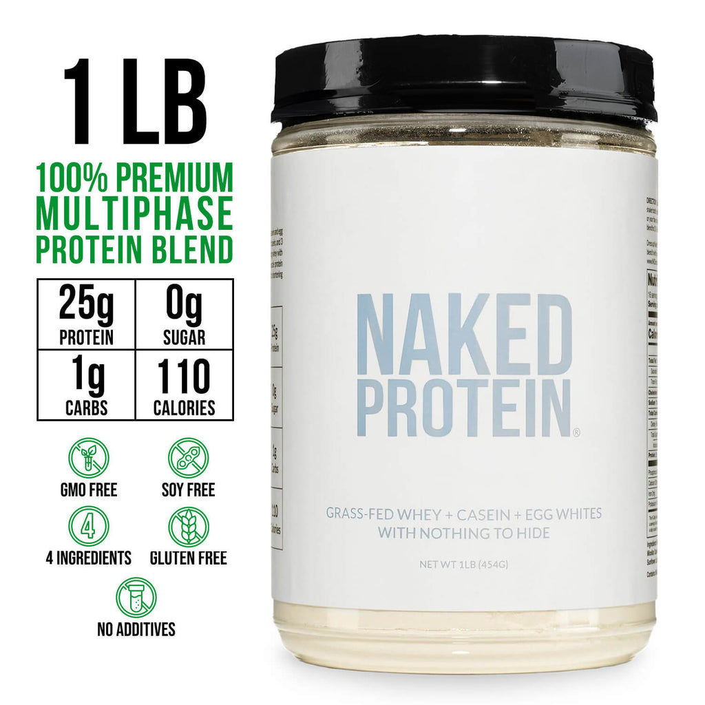 Protein Powder Blend - 1LB Egg, Whey & Casein Protein Blend | Naked Protein - 1lb