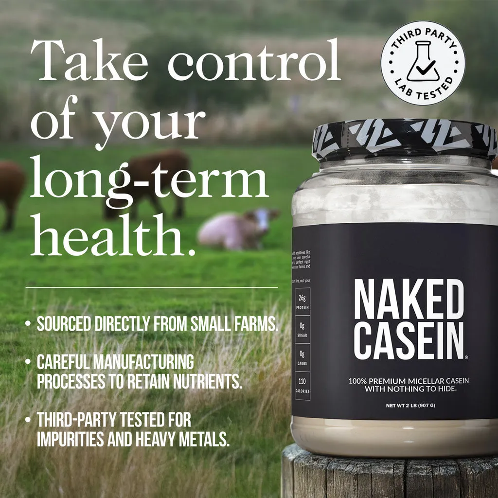 Vanilla Casein Protein Powder | Naked Vanilla Casein 2LB