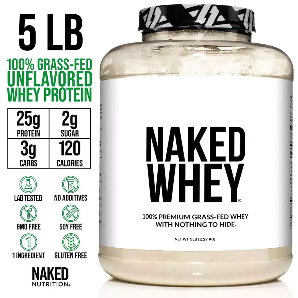 grass fed whey protein powder unflavored pdp_featured Variant: 5LB