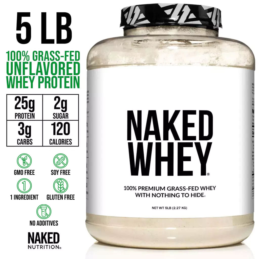grass fed whey protein powder unflavored pdp_featured Variant: 5LB