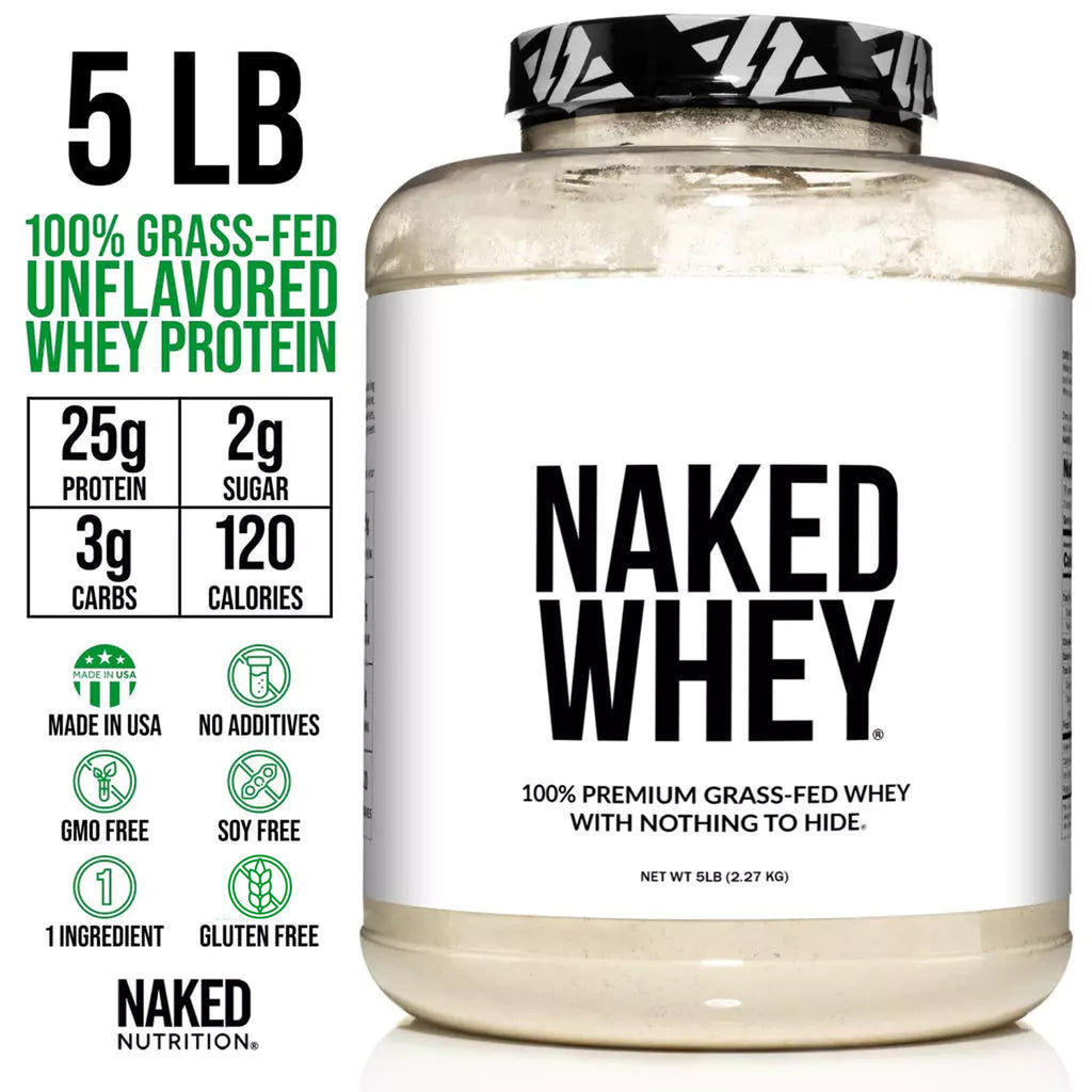 grass fed whey protein powder unflavored pdp_featured Variant: 5LB