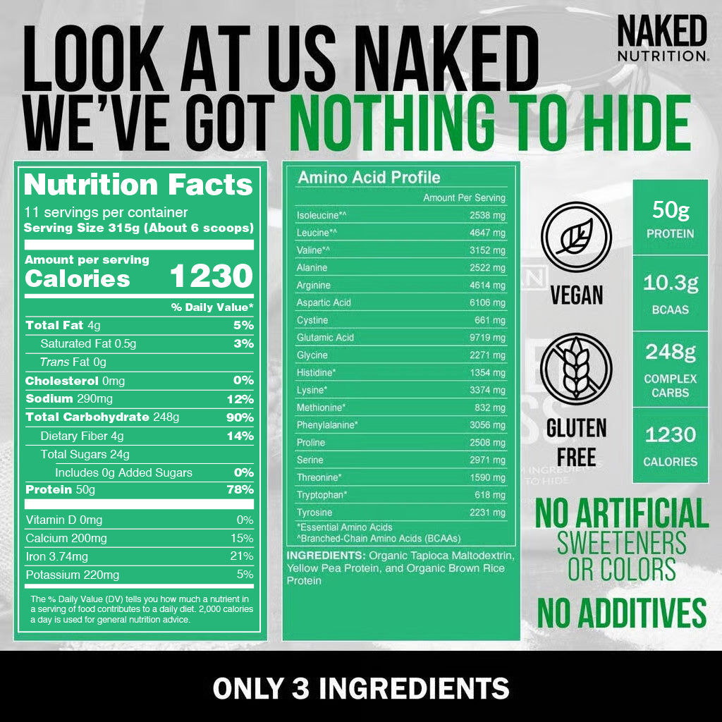 gluten free vegan weight gainer