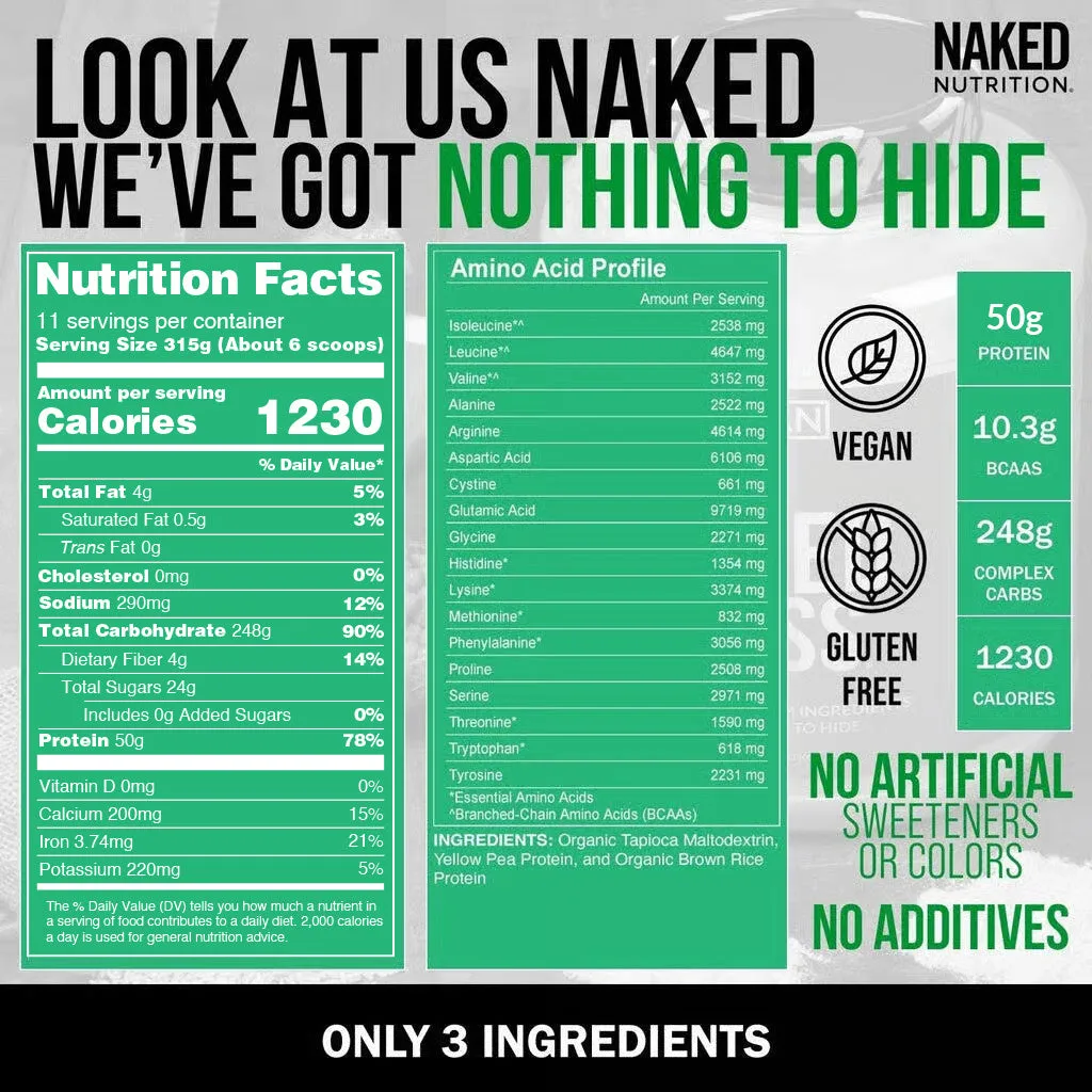 gluten free vegan weight gainer