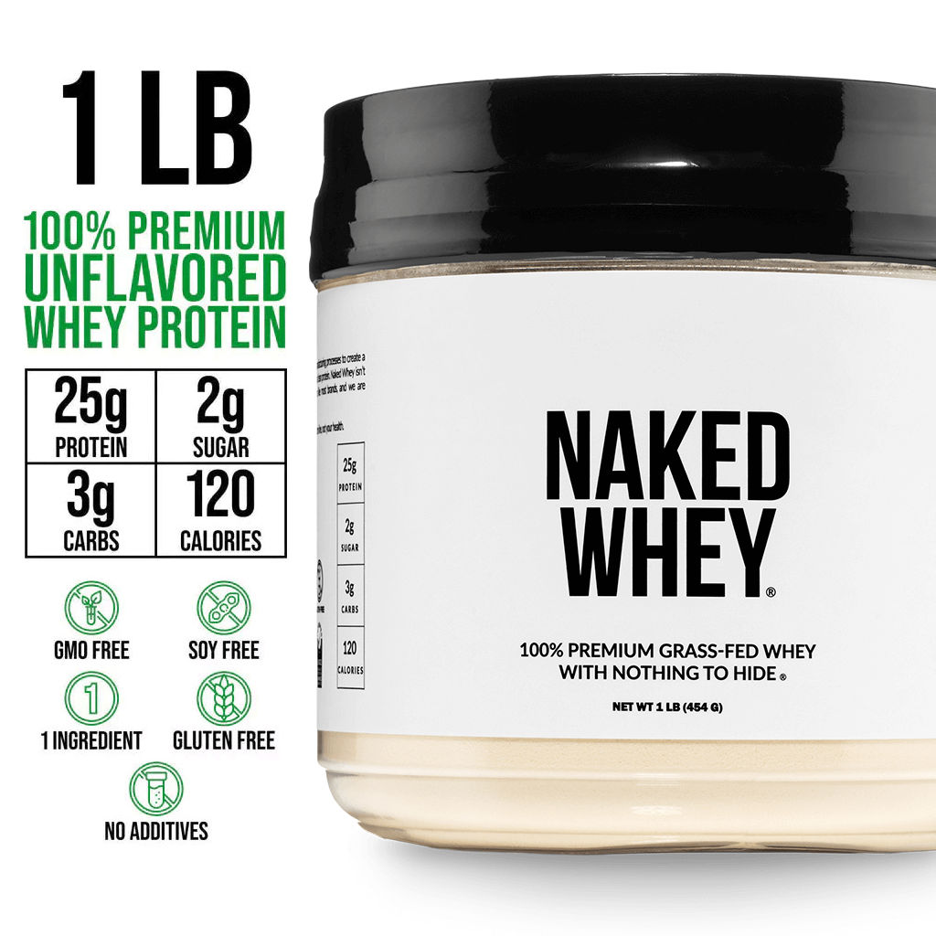 Grass Fed Whey Protein Powder | Naked Whey - 1LB