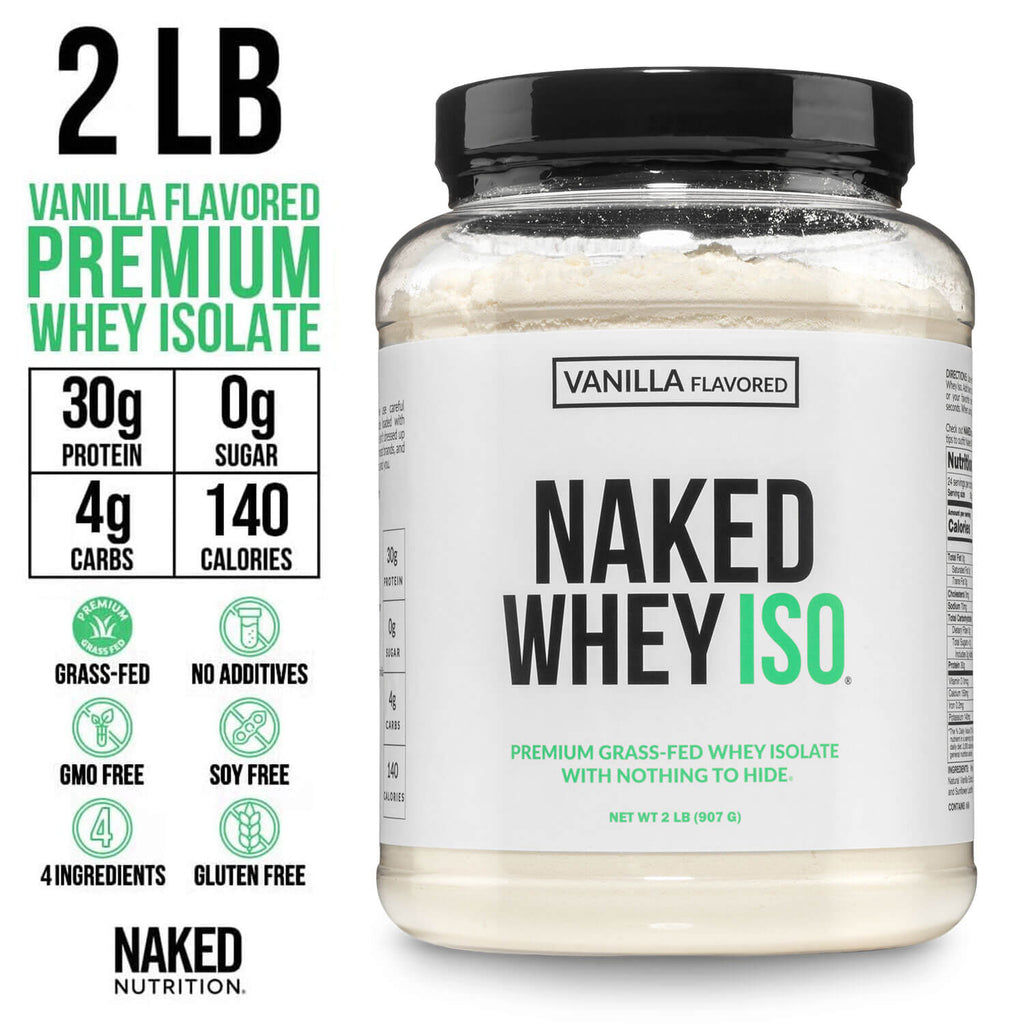 [dev] Vanilla Grass-Fed Whey Isolate Protein Powder | Naked Whey Isolate - 2LB
